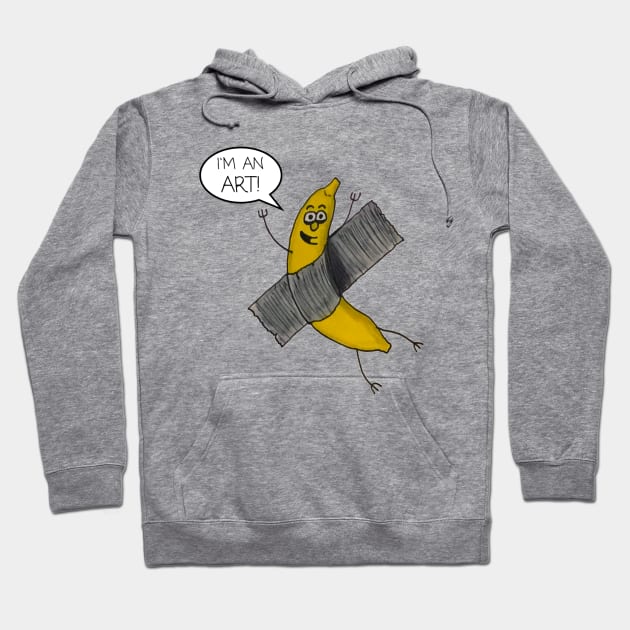 Duct-Taped Banana Hoodie by penguinsam